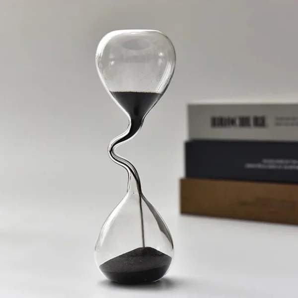 Modern Black Hourglass