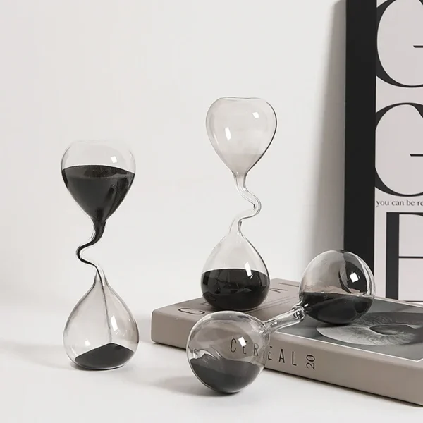 Modern Black Hourglass - Image 4