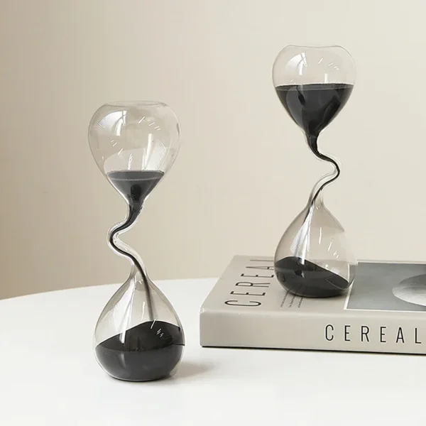 Modern Black Hourglass - Image 3