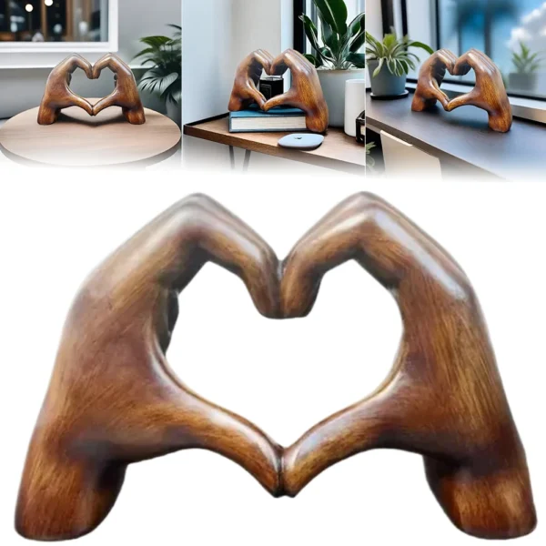 Heart Hands Sculpture