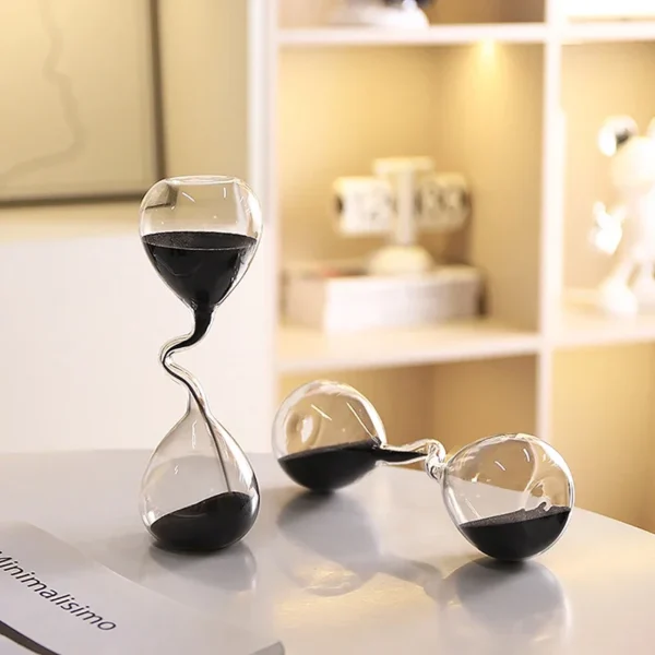 Modern Black Hourglass - Image 2