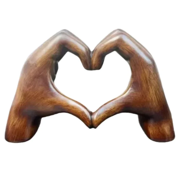 Heart Hands Sculpture - Image 3